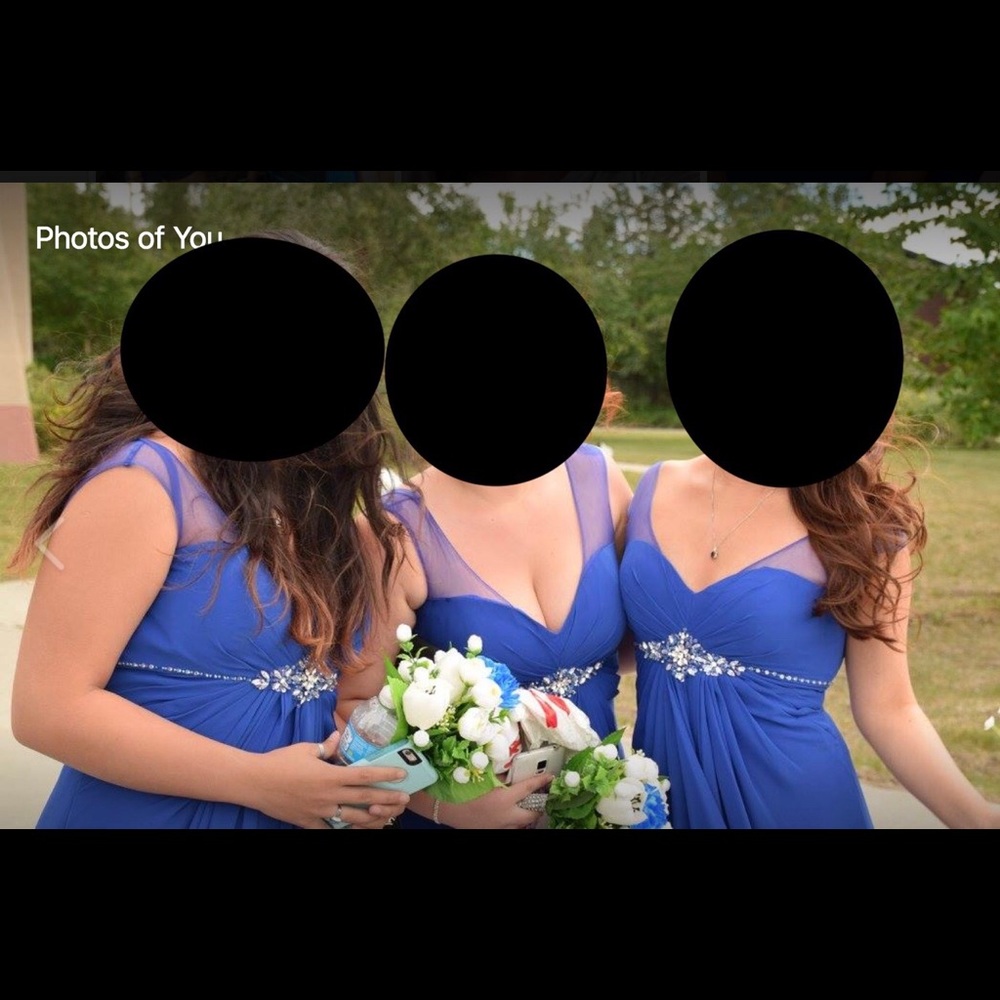 Blue long formal/prom dress